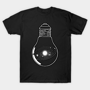 Universe In a Lightbulb by Tobe Fonseca T-Shirt